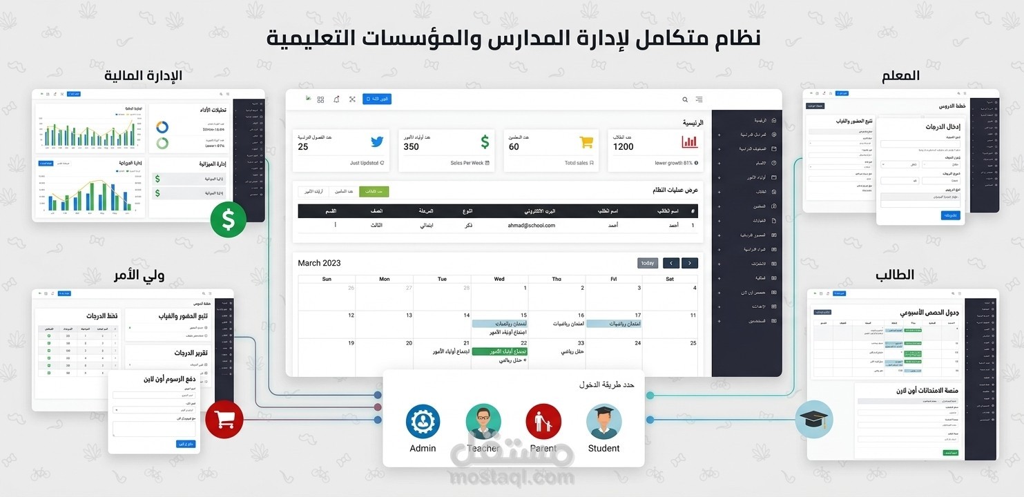 نظام متكامل لإدارة المدارس والمؤسسات التعليمية