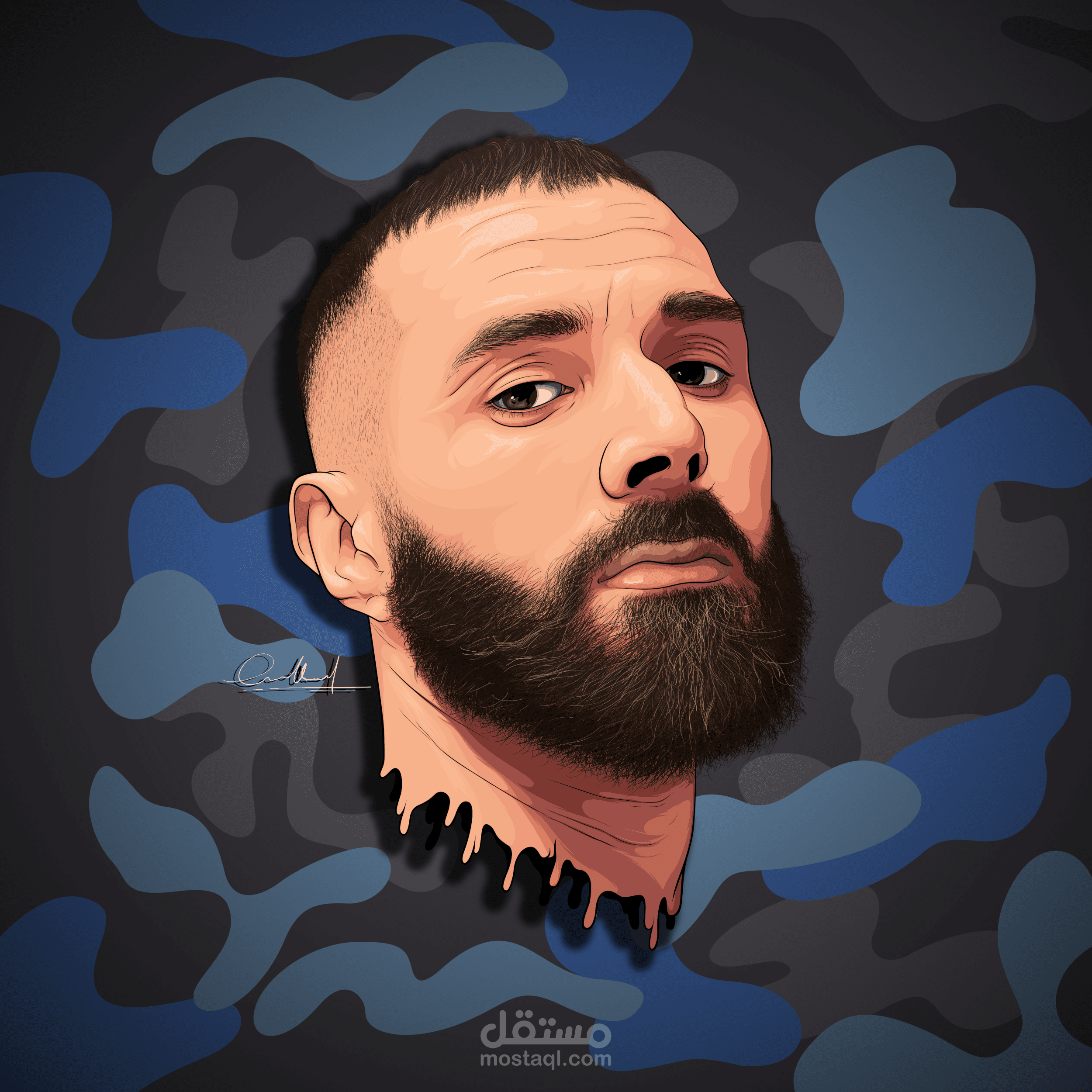 vector art portrait