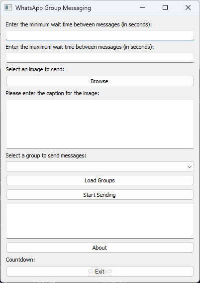 Whatsapp group sender