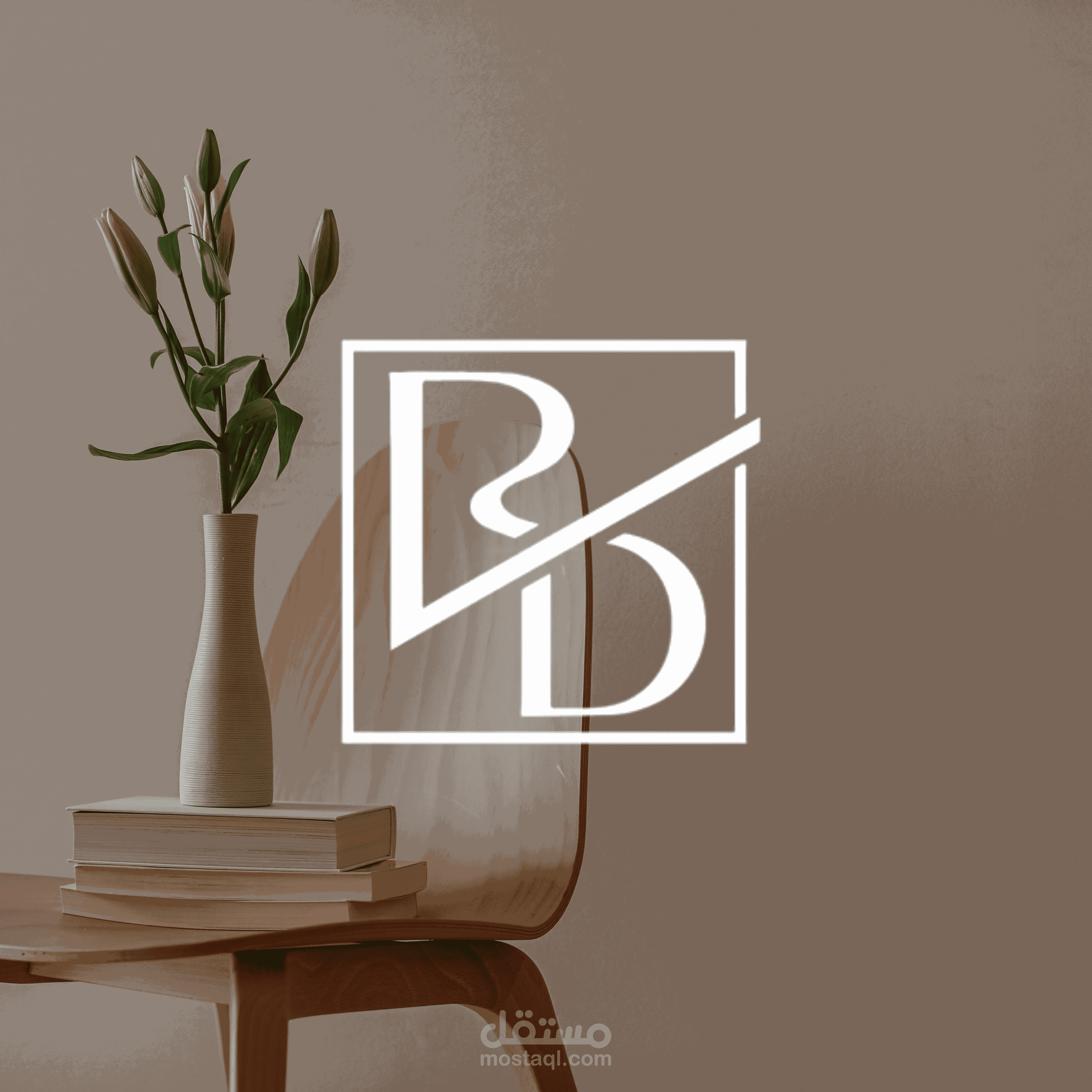 تصميم هوية بصرية وشعار لاستوديو تصميم داخلي (RENDERIUM)