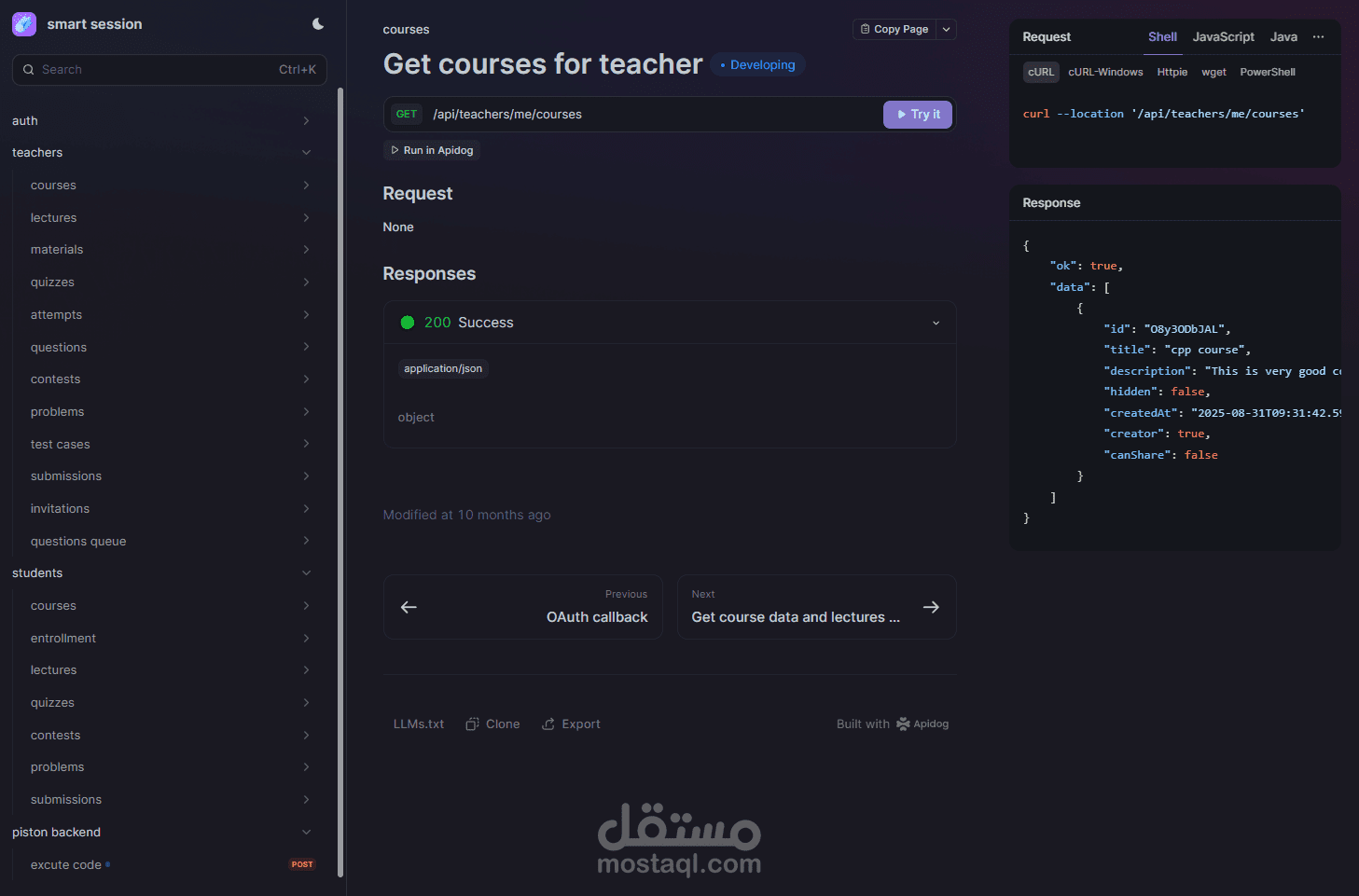 Sessionify Backend