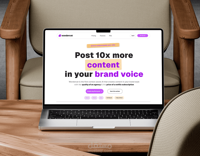 UX/UI – WonderCat AI