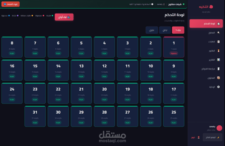 نظام NEXUS CMS | منصة متكاملة لإدارة المطاعم والكافيهات (POS & QR Menu)