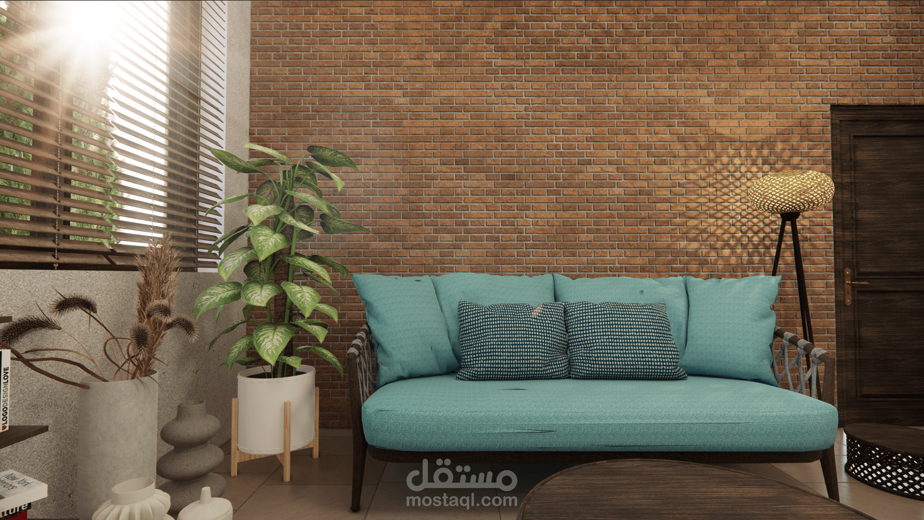 تصميم داخلي لغرفة المعيشة / الصالة