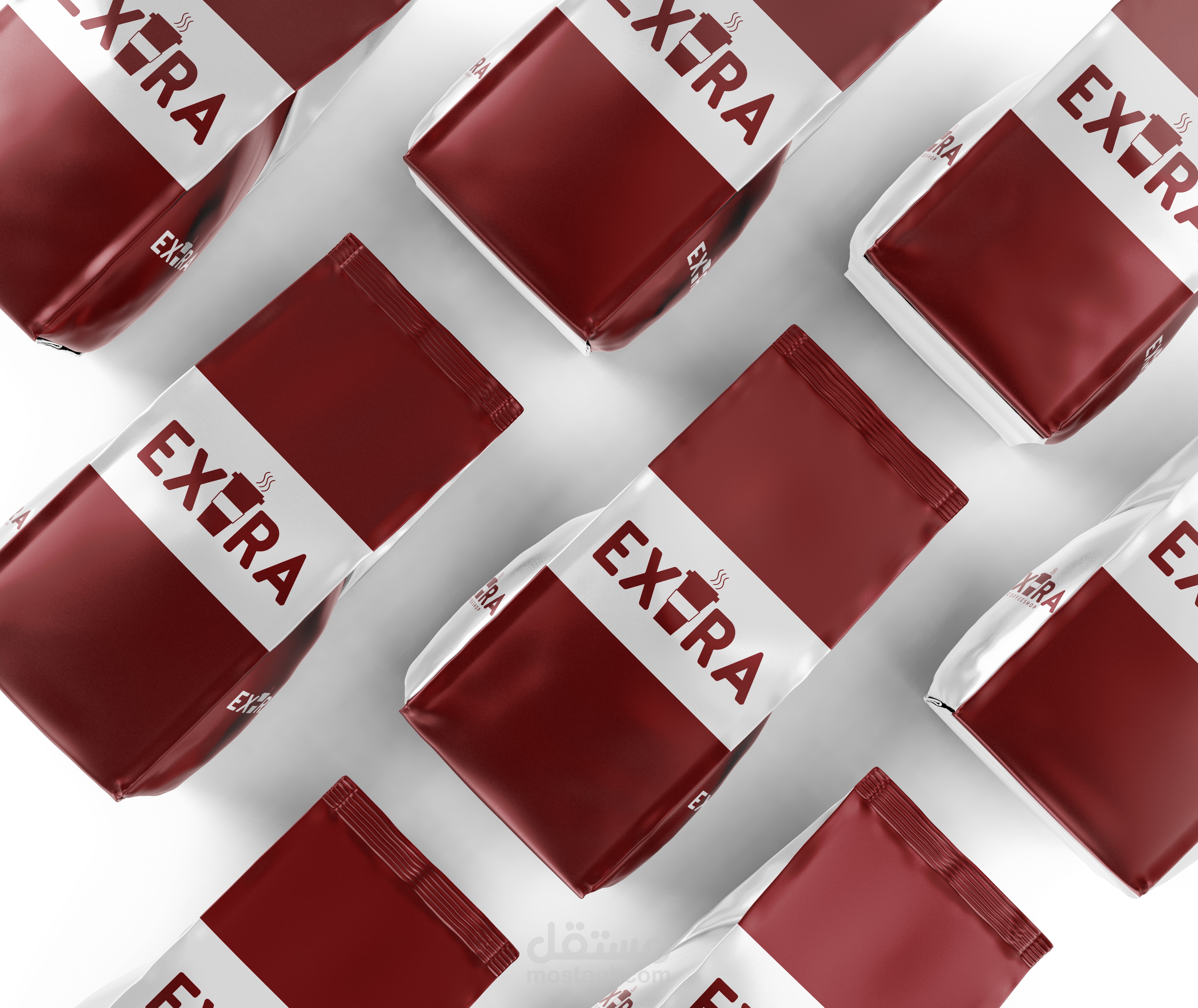 تصميم لوجو لمقهي اسمه EXTRA