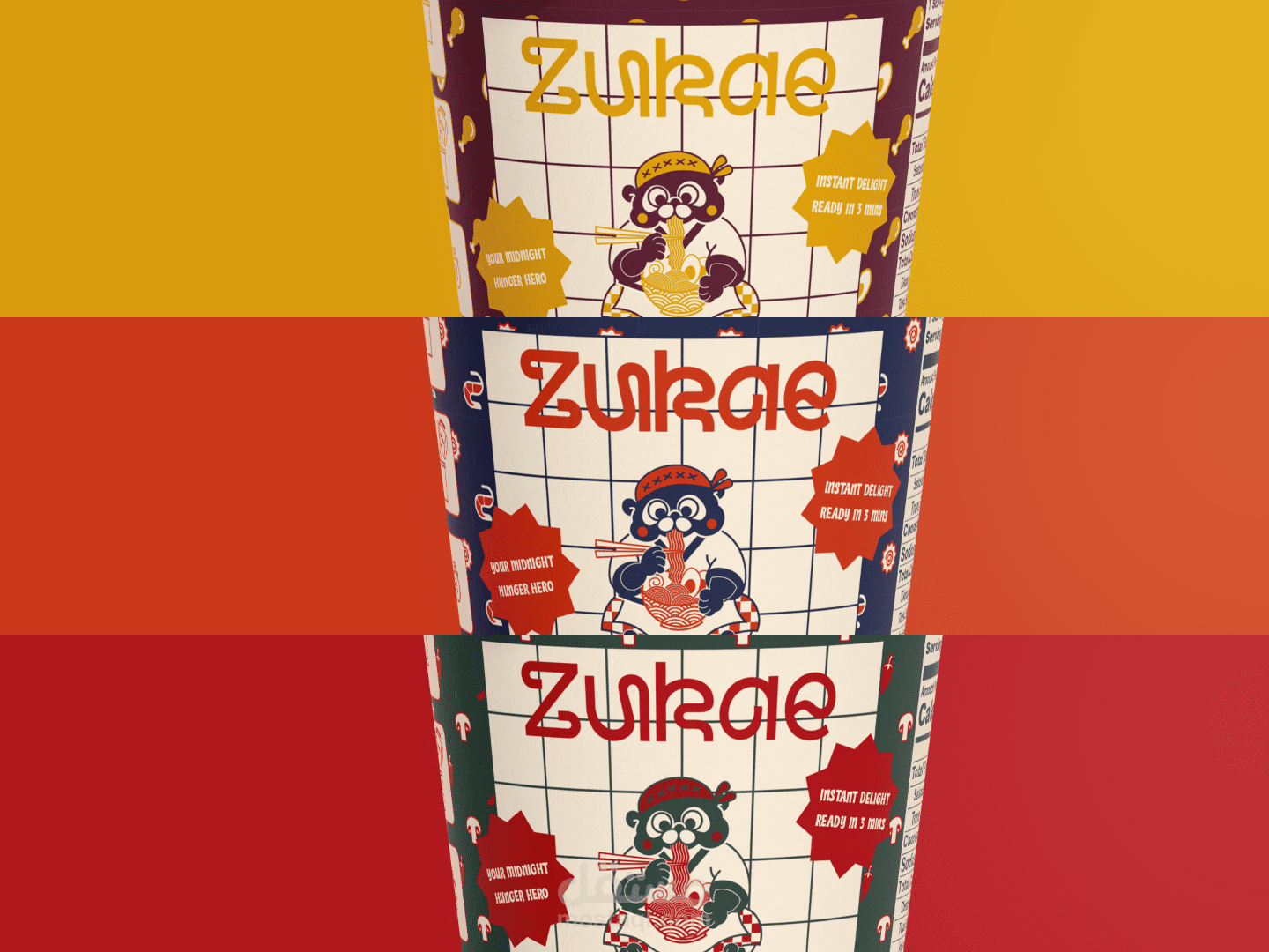zukae | تصميم هوية بصرية لعلامة رامن مميزة