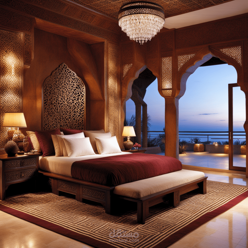 تصميم غرفة نوم بالذكاء الاصتناعي بجودة عالية رقم 2