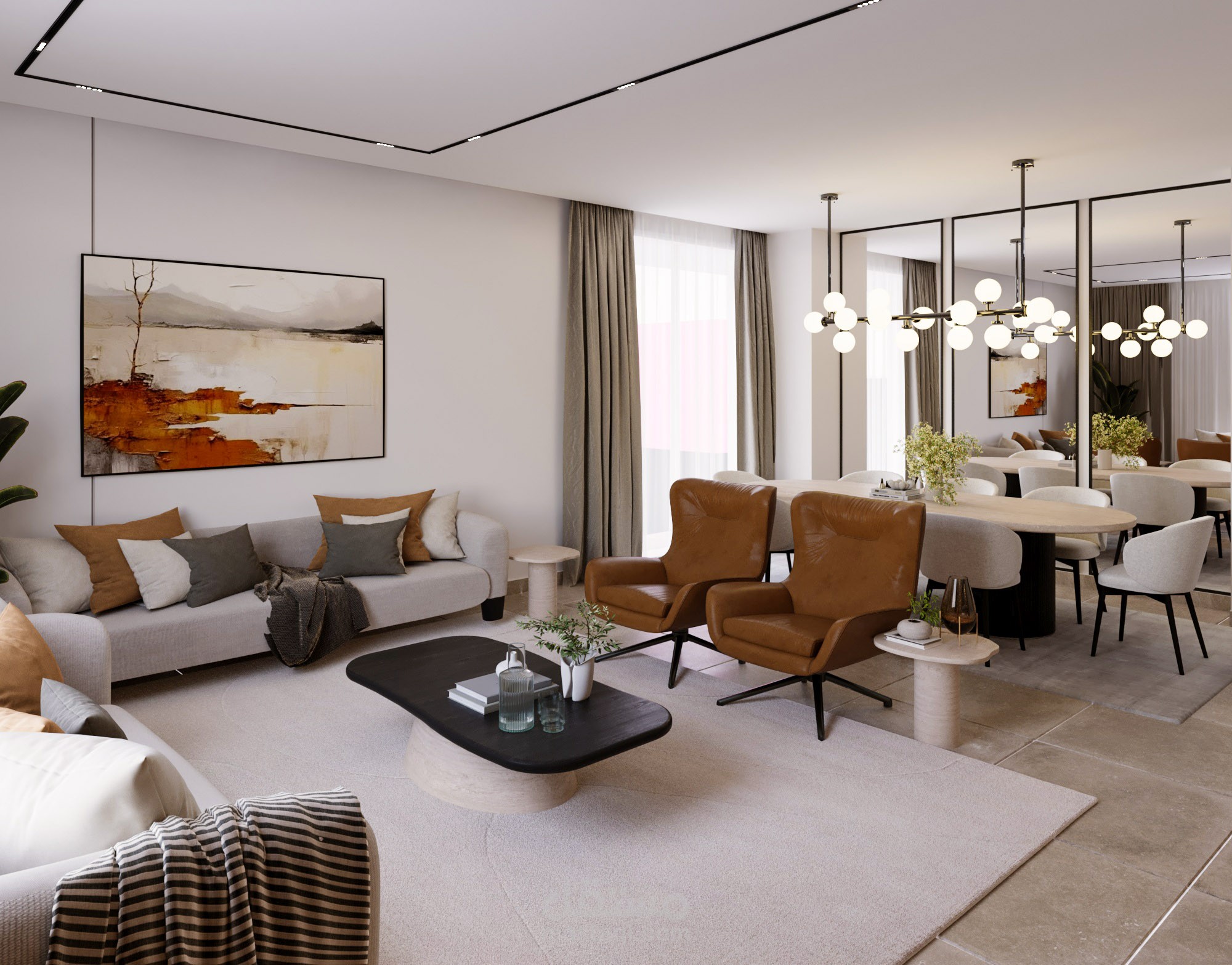 Family living and Dining Area