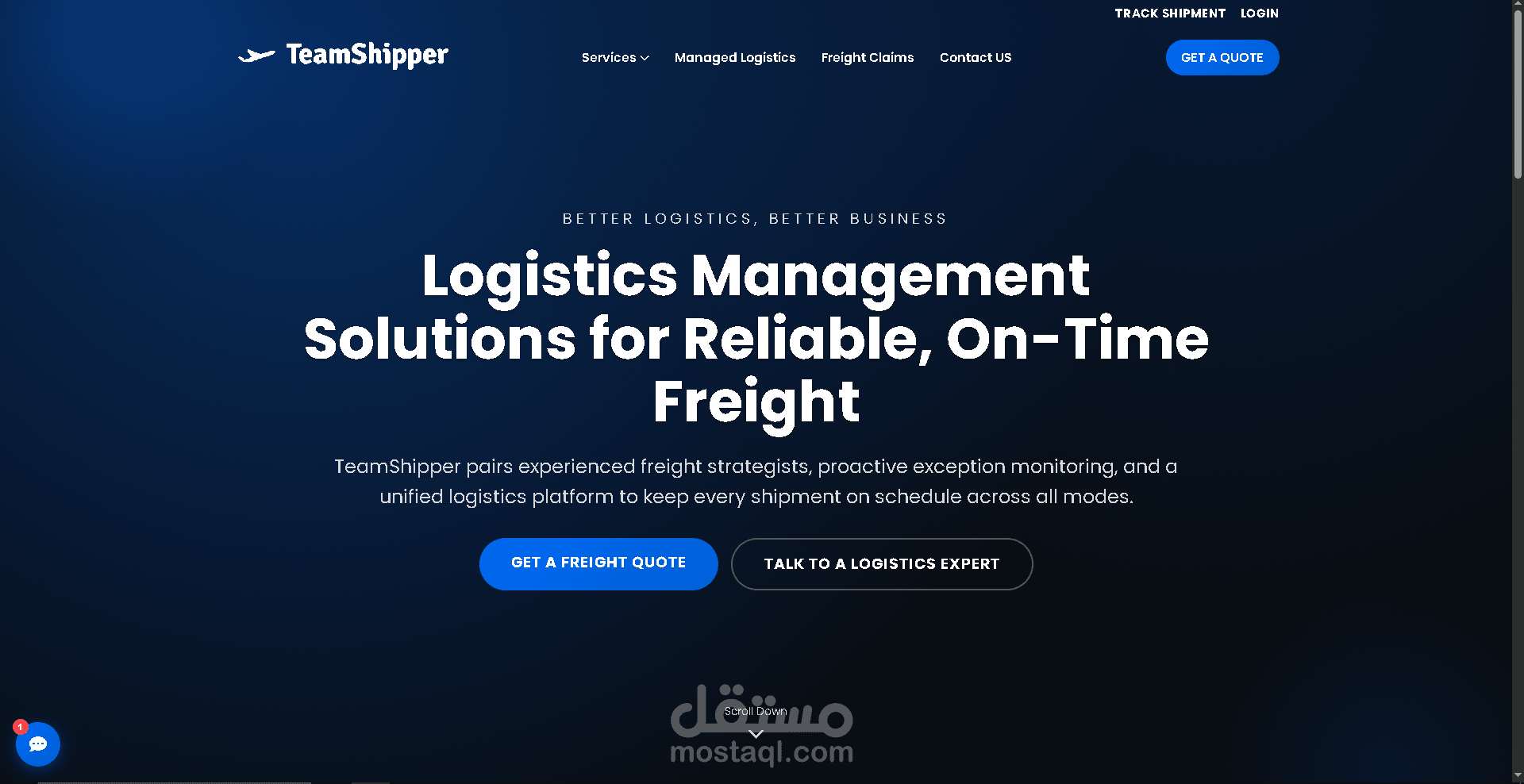نظام SaaS لإدارة الشحن وتتبع الشحنات