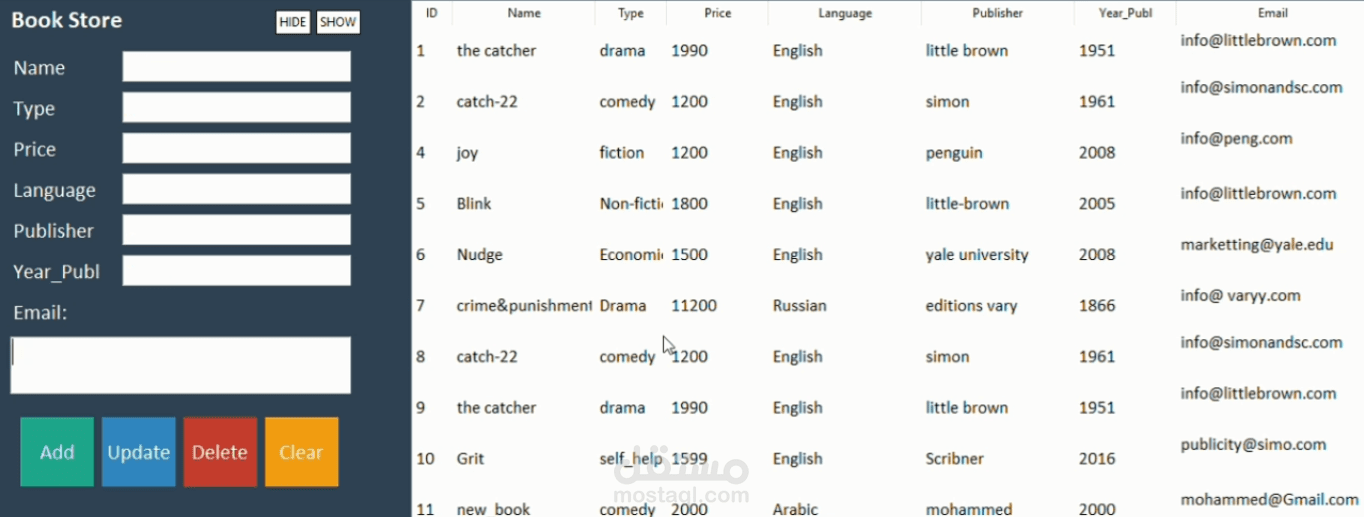 تطوير واجهة مستخدم لإدارة مكتبة باستخدام بايثون وSQL