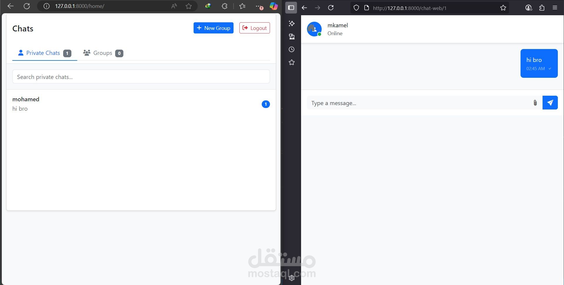 chat application