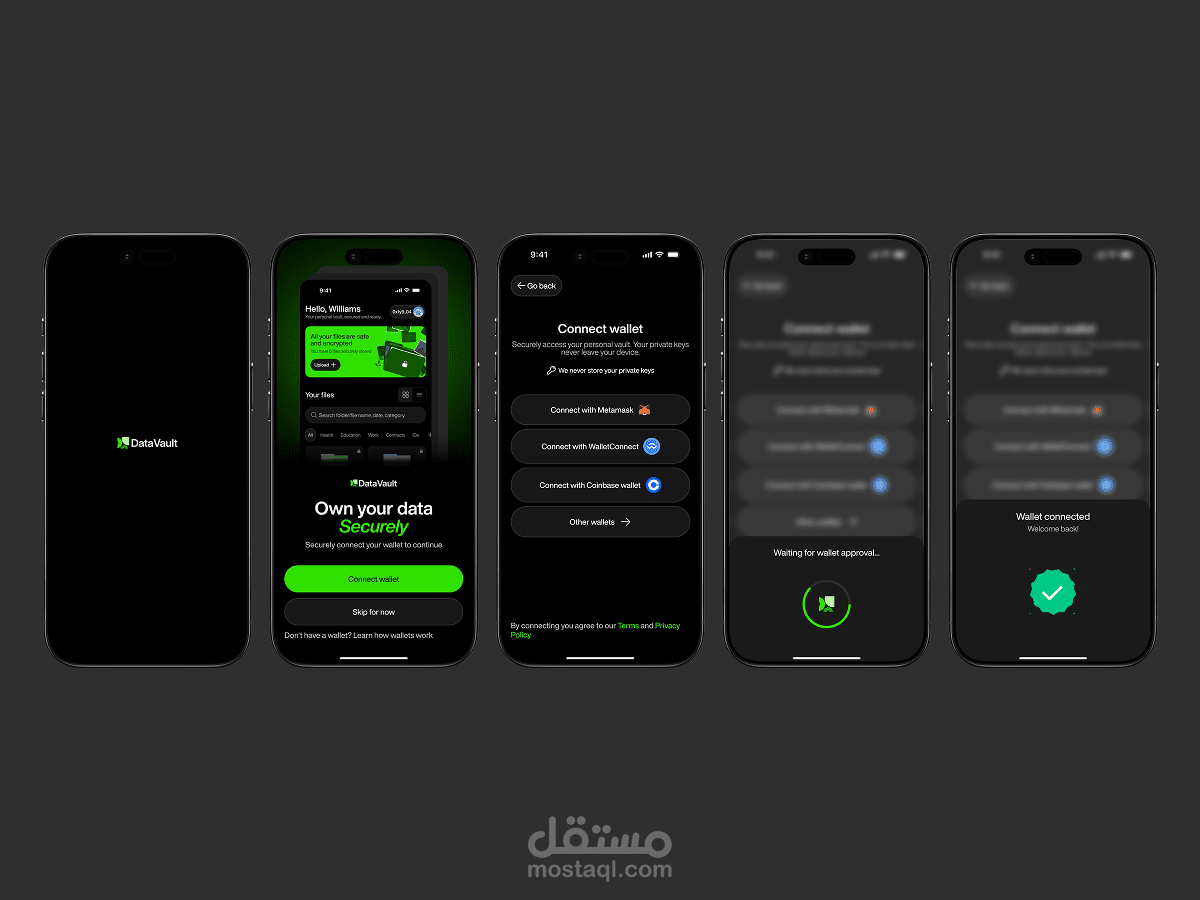 DataVault – تطبيق ويب 3 لتأمين وتشفير البيانات