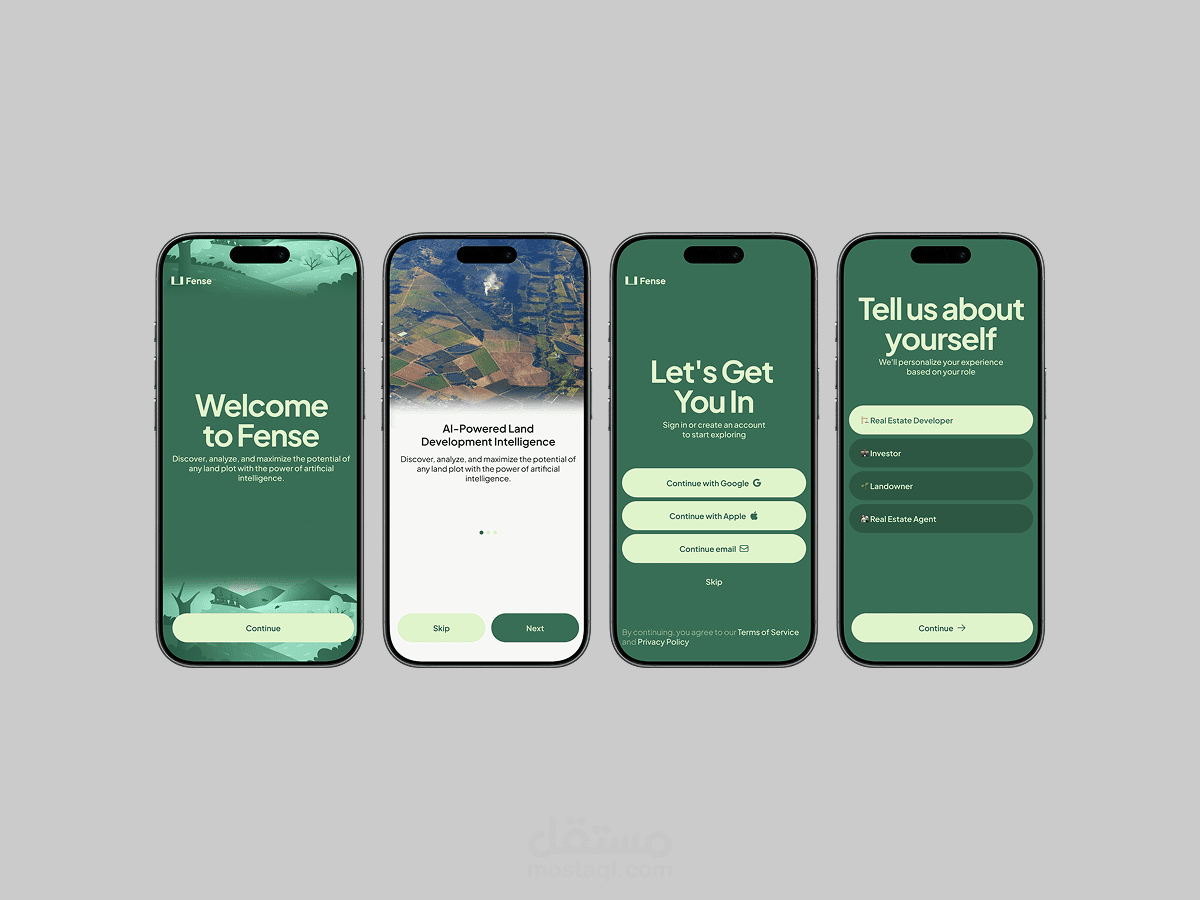 Fense AI – منصة ذكية للتوصيات العقارية والزراعية
