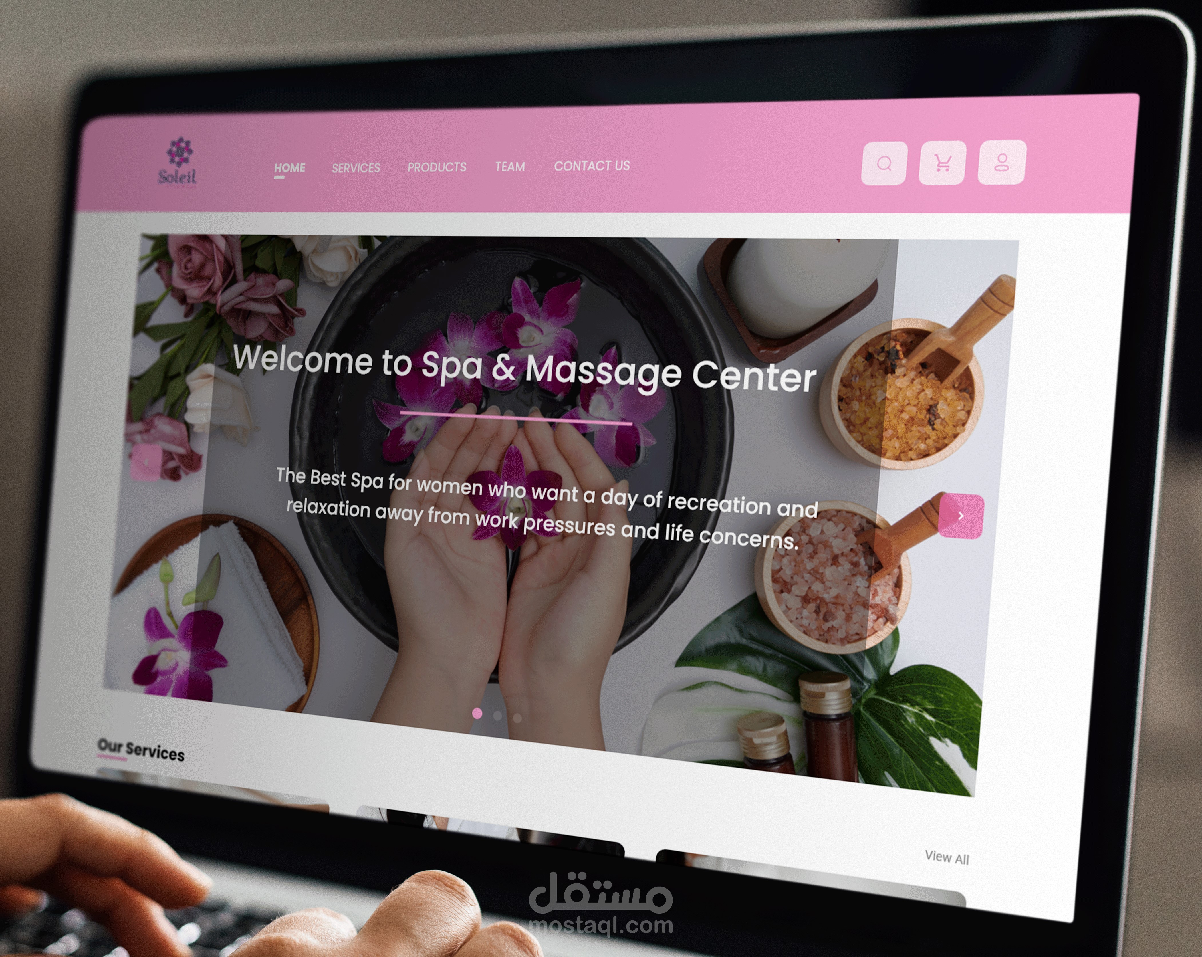 تصميم صفحات المواقع الالكترونية