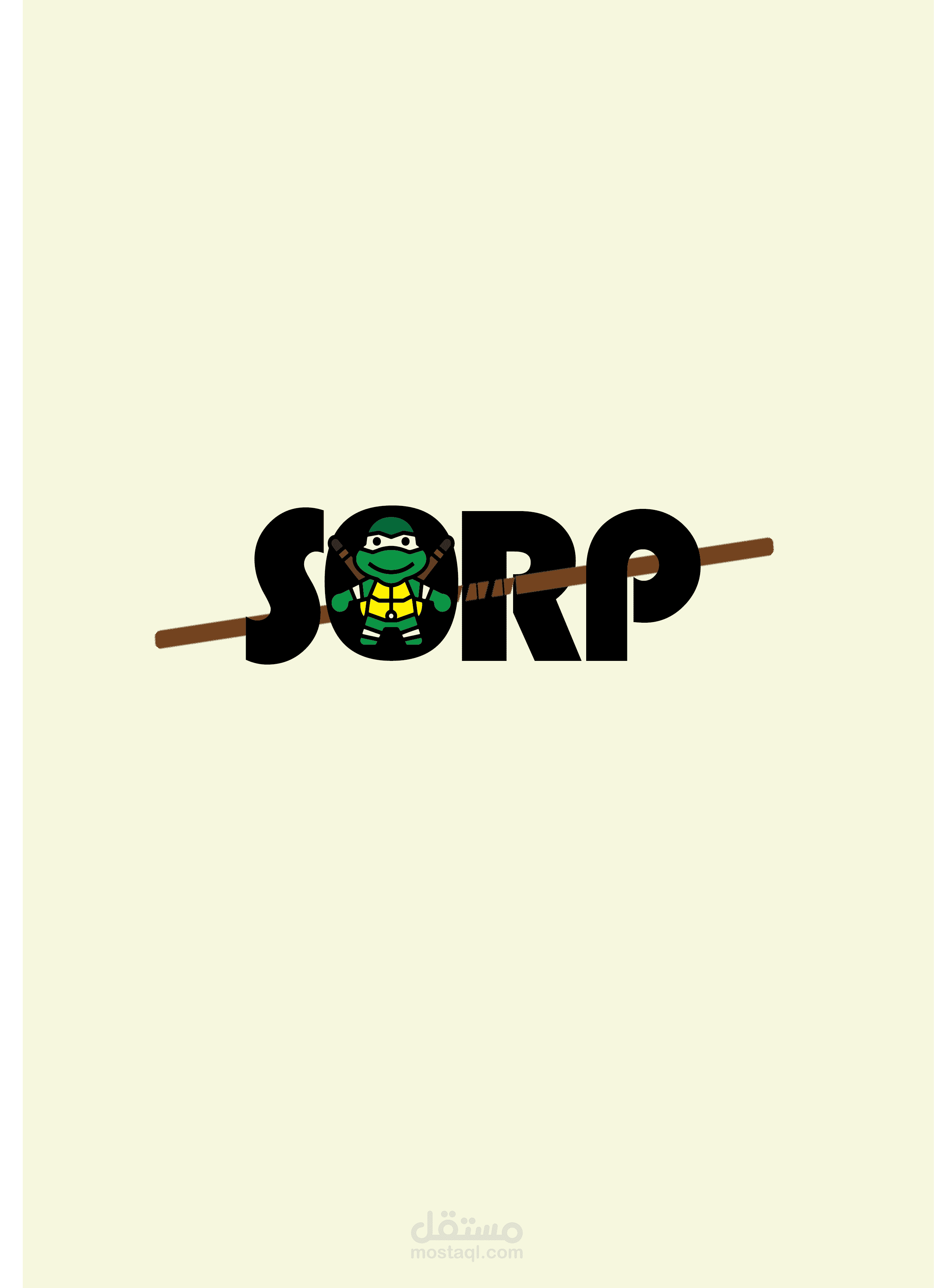a logo for local brand inspired by ninja turtles