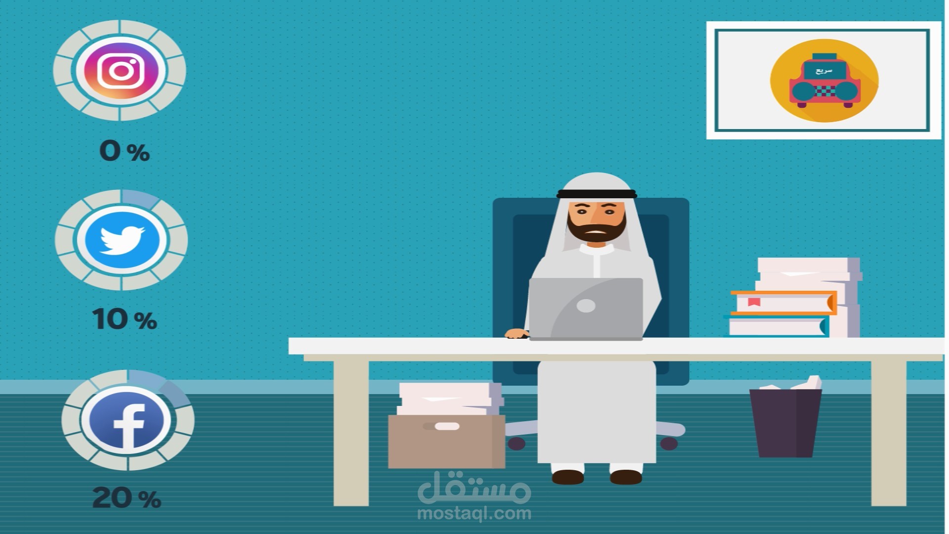 موشن جرافيك لخدمات شركة دليل