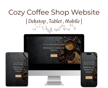 Cozy Coffee Shop – موقع لمقهى دافئ