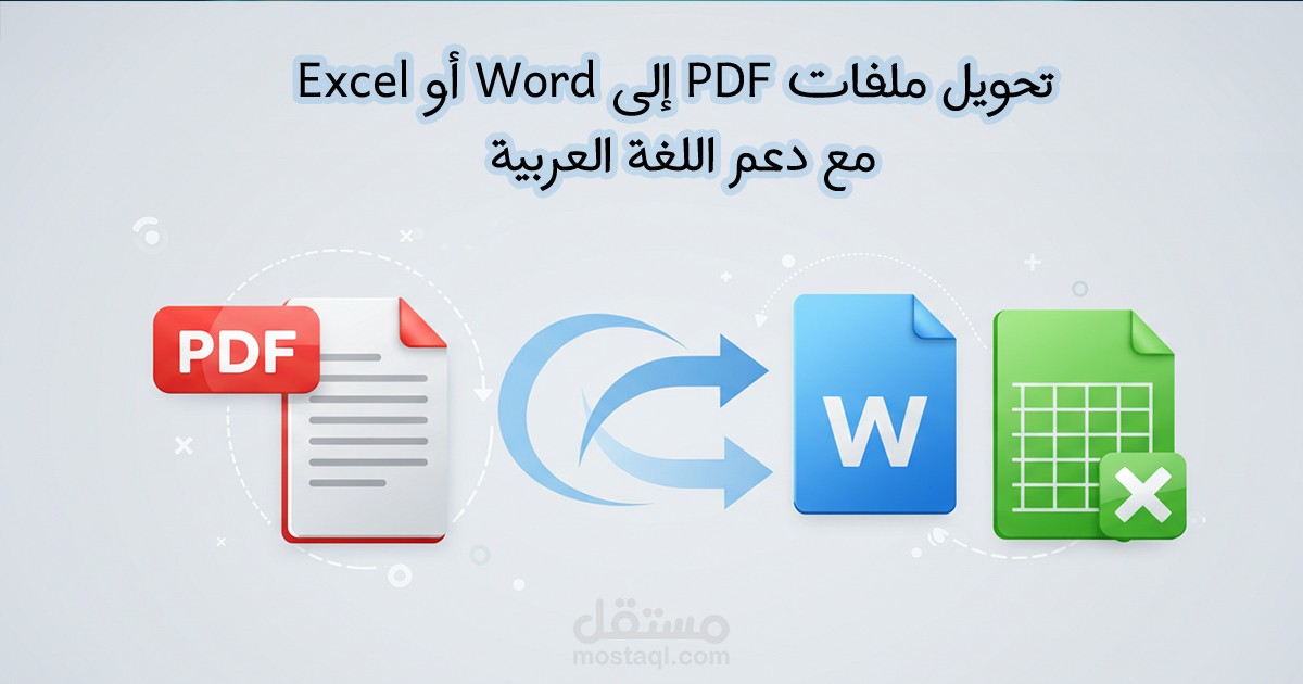 تحويل ملفات PDF إلى Word وExcel بدقة عالية