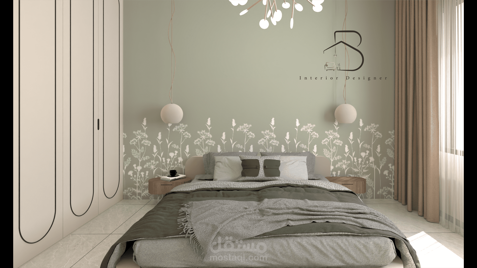 تصميم داخلي لغرفة ماستر