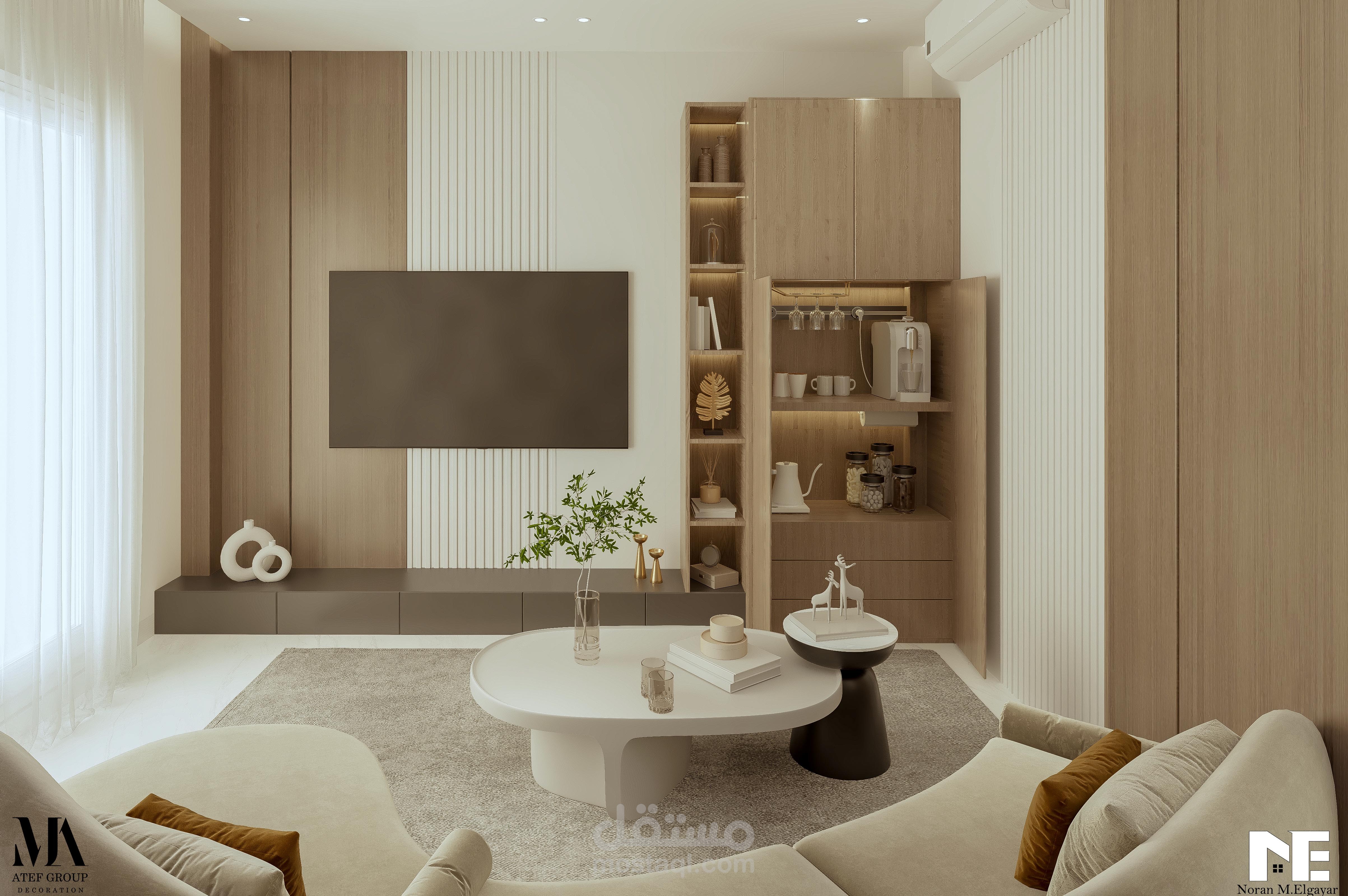تصميم داخلى لغرفة معيشة