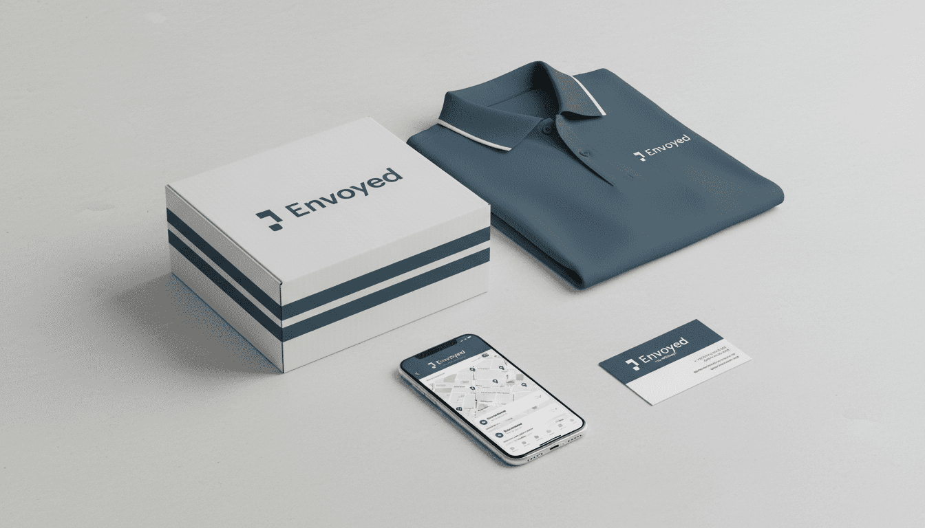 تصميم شعار Envoyed لمنصة شحن أو توصيل