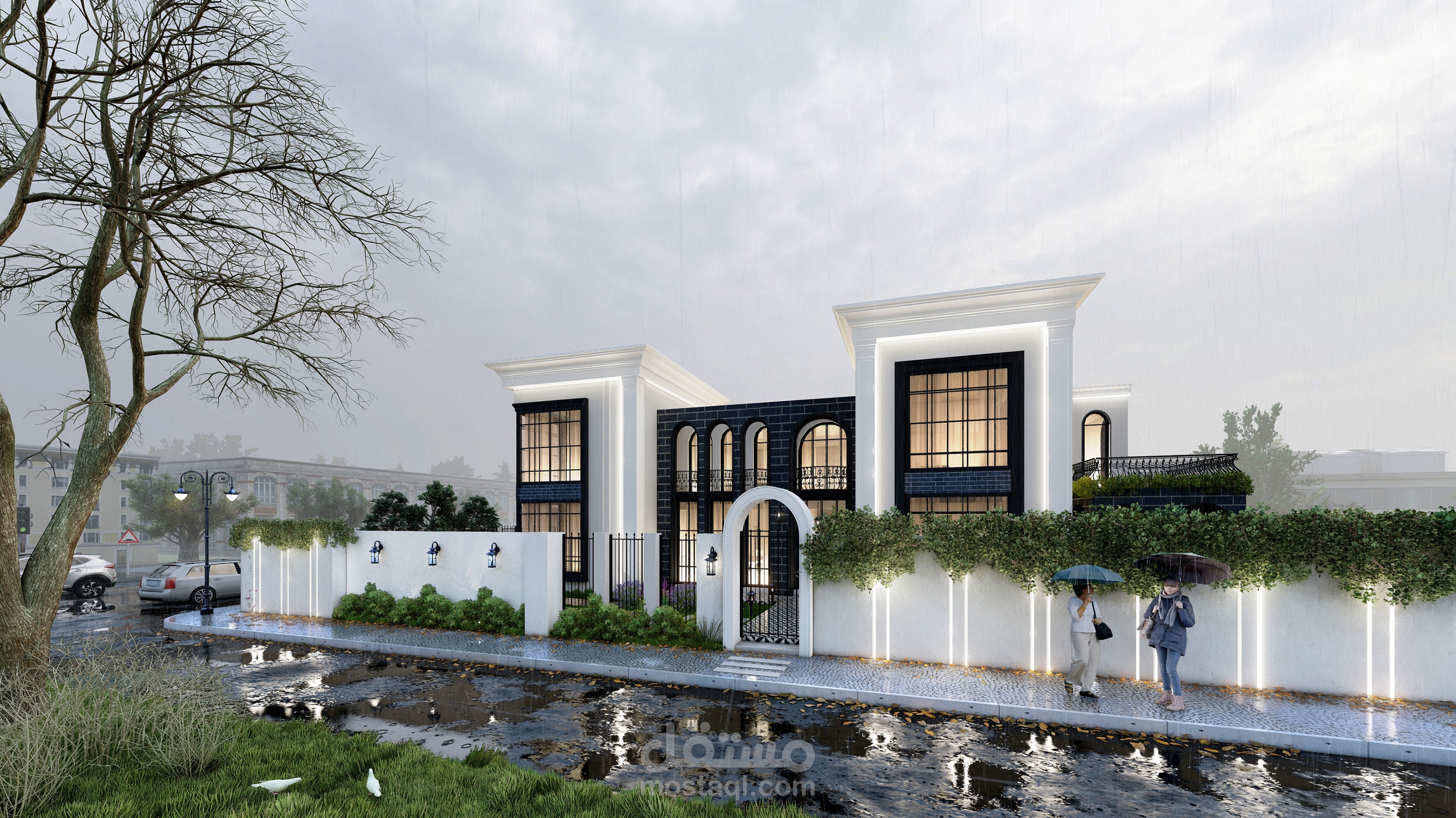 منزل نيوكلاسيكي حديث