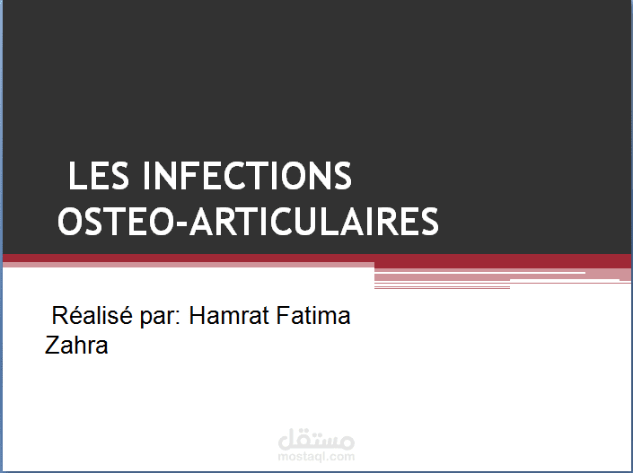 Les infections osteo-articulaires