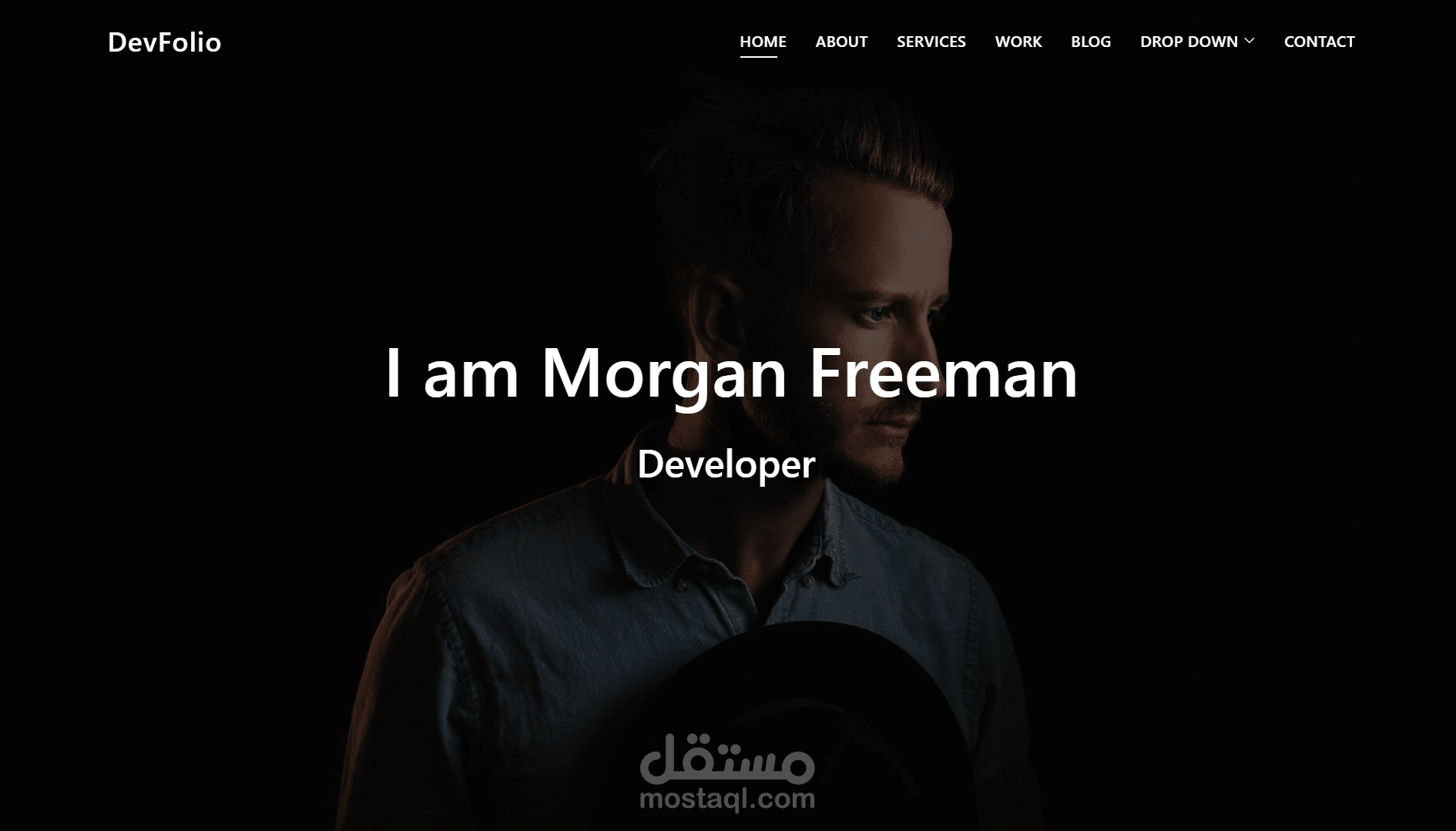 قالب بورتفوليو احترافي للمصممين والمطورين