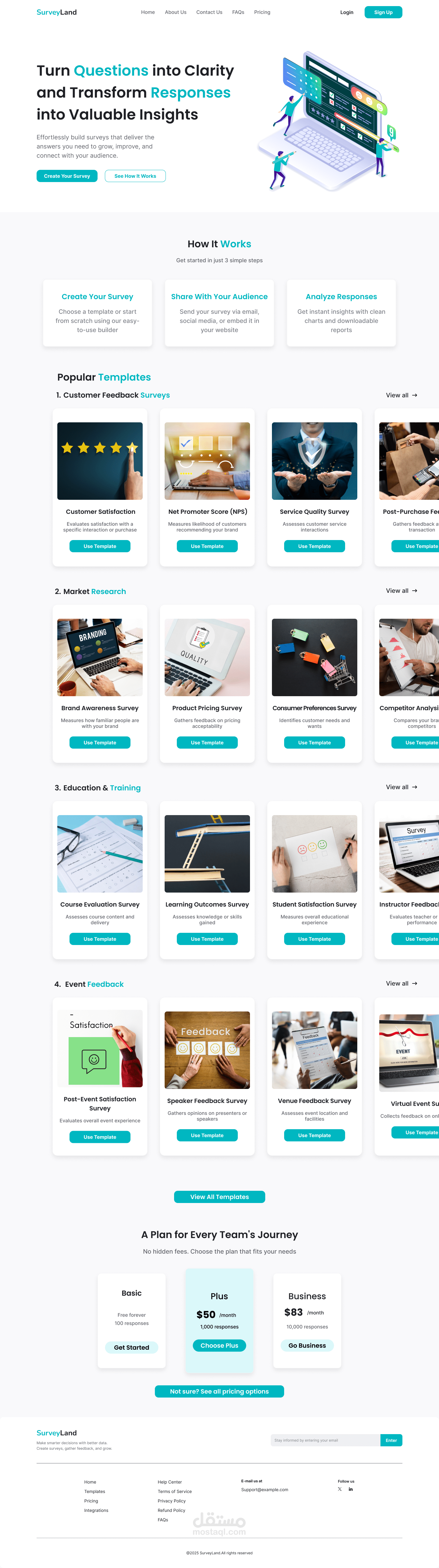 SurveyLand (Survey Building Website)