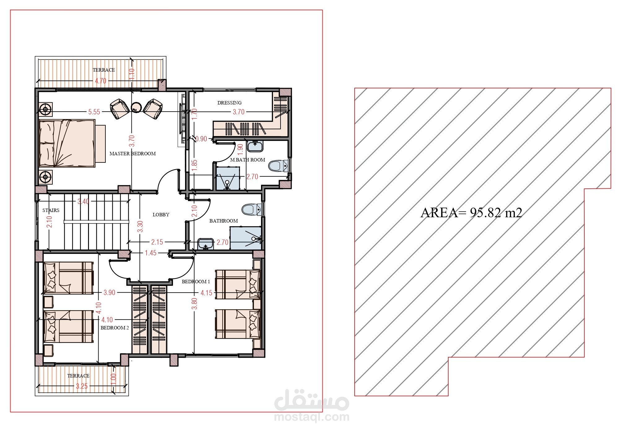 تصميم مخطط معمارى 2D