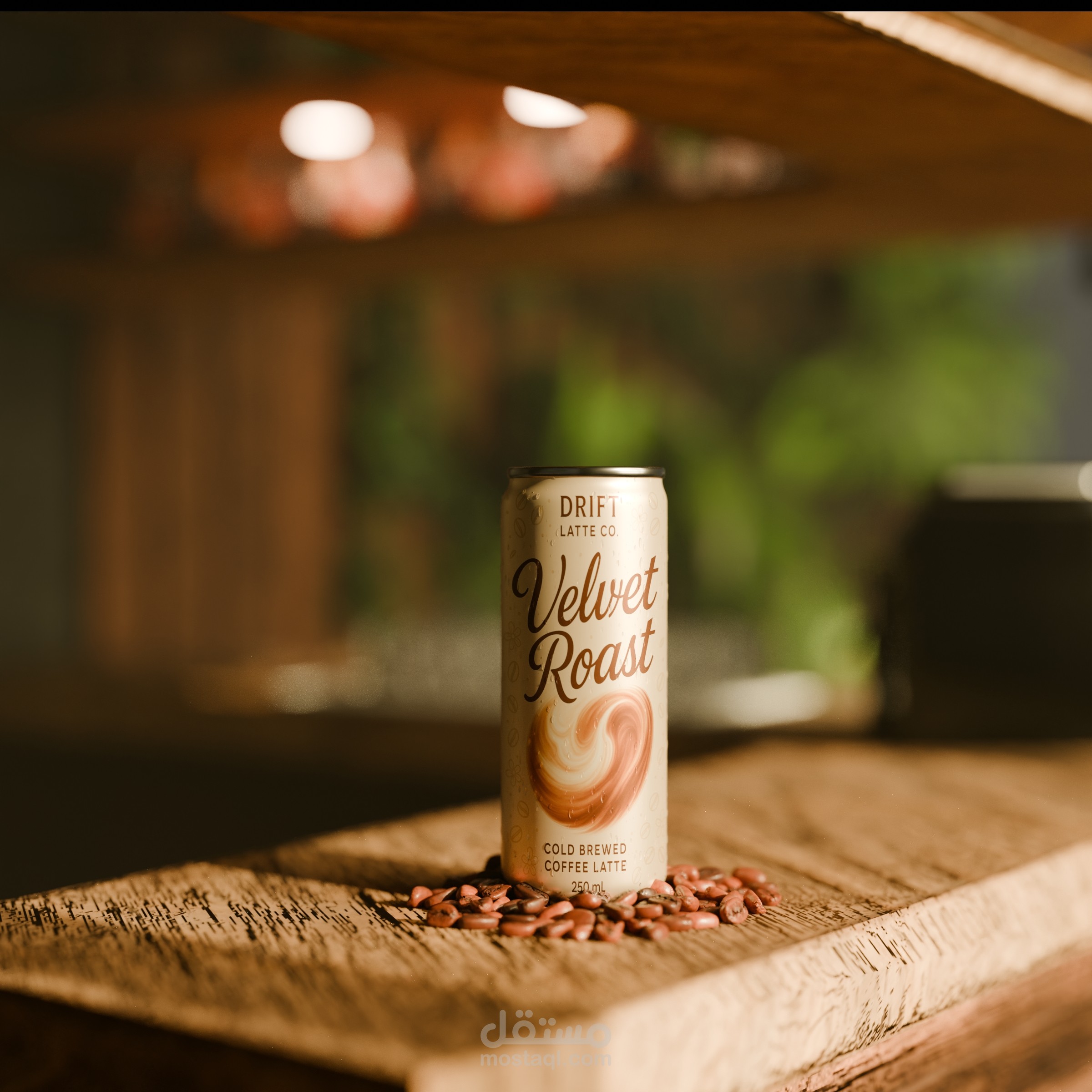 تصميم وإخراج إعلان منتج مشروب قهوة – Cold Brew Latte