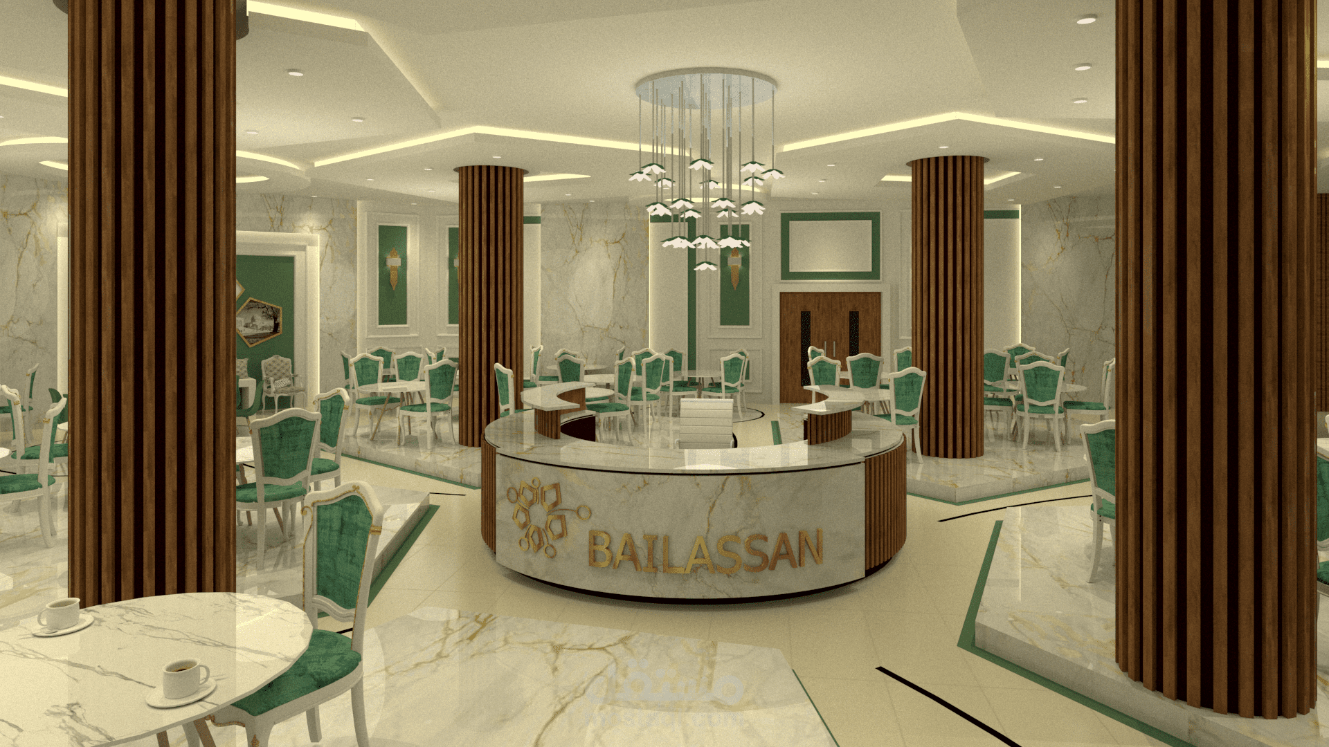 تصميم داخلى لمطعم