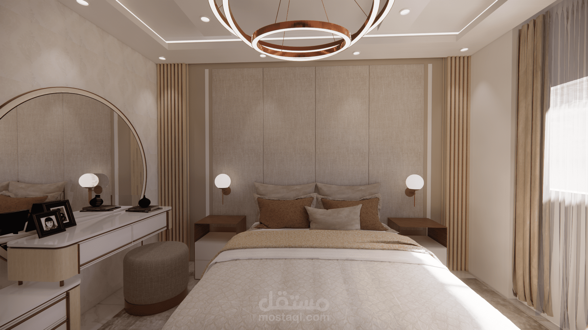 تصميم داخلي لغرفة نوم