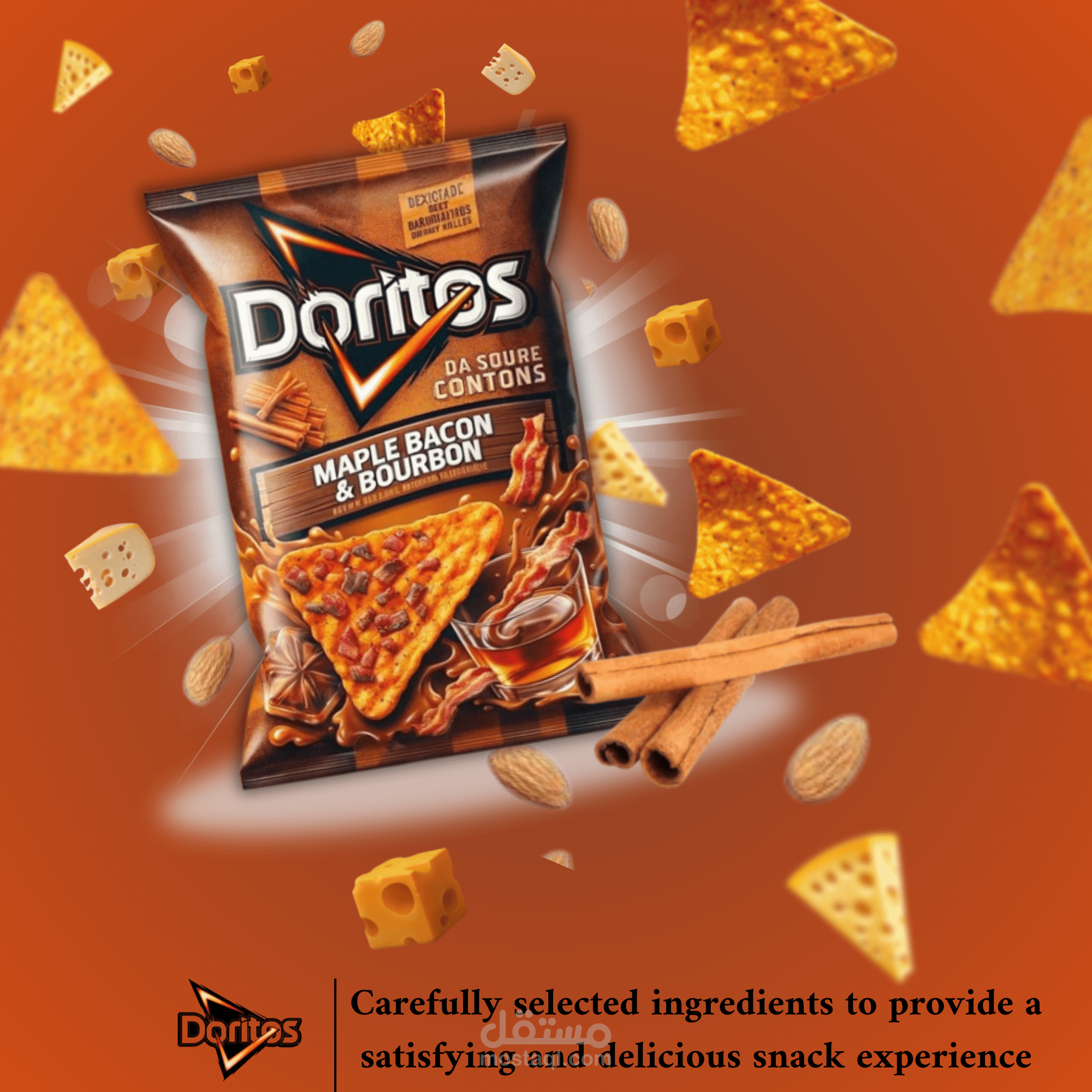 اعلان لمنتج غذائى من النوع Doritos .
