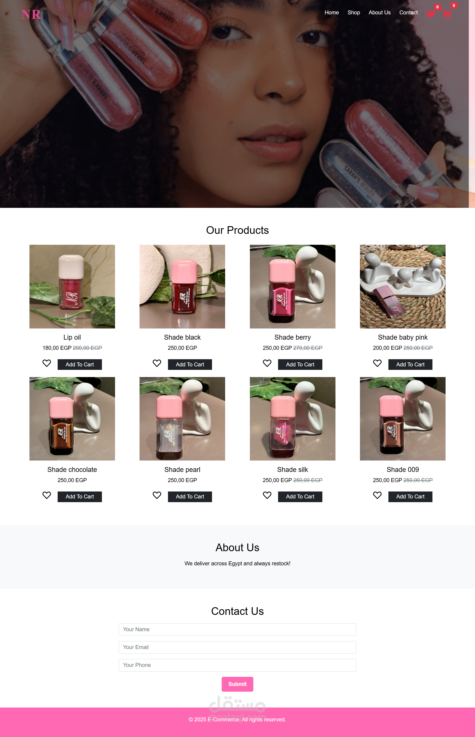 E-commerce for Cosmetics