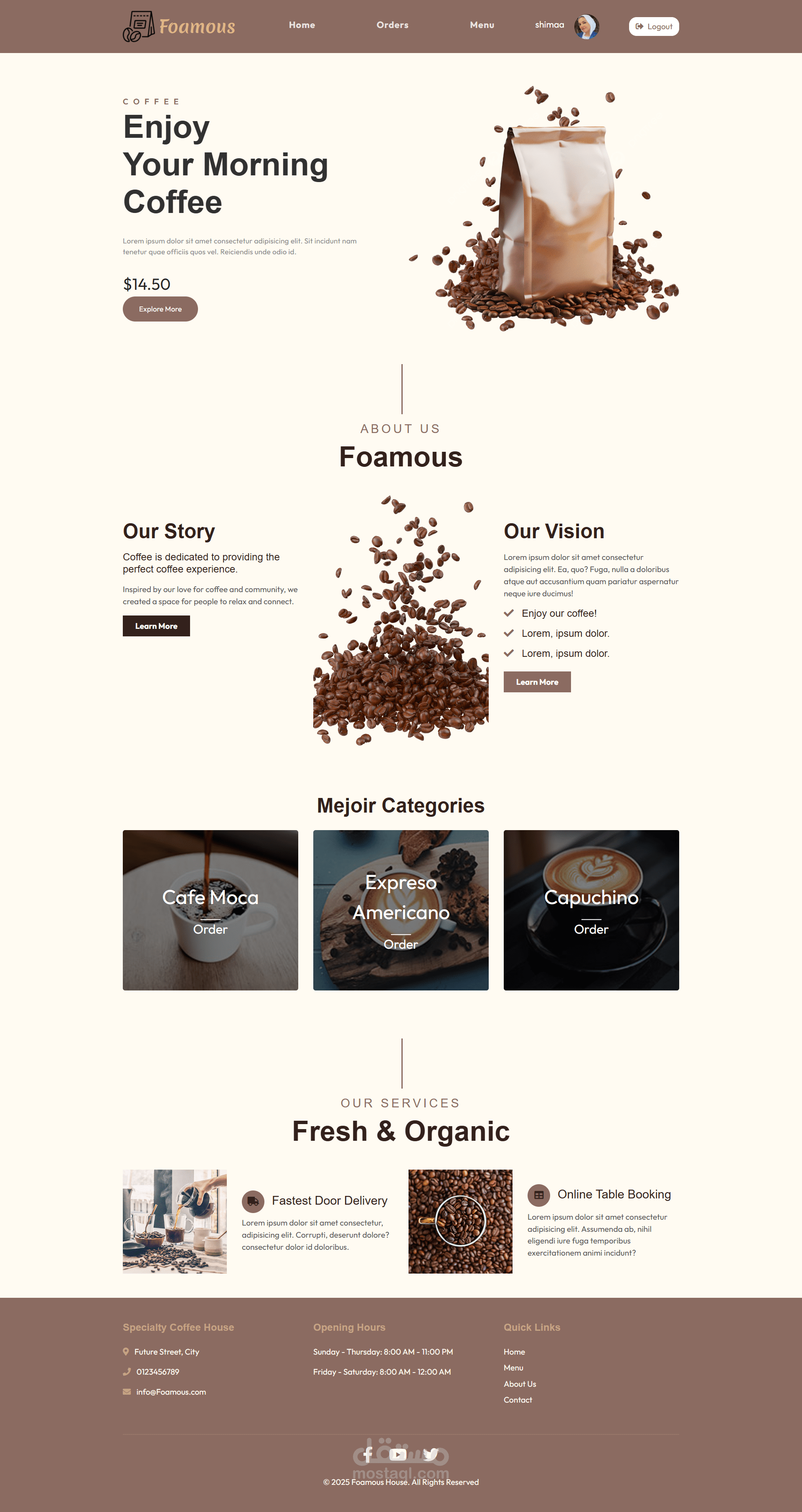 A café project