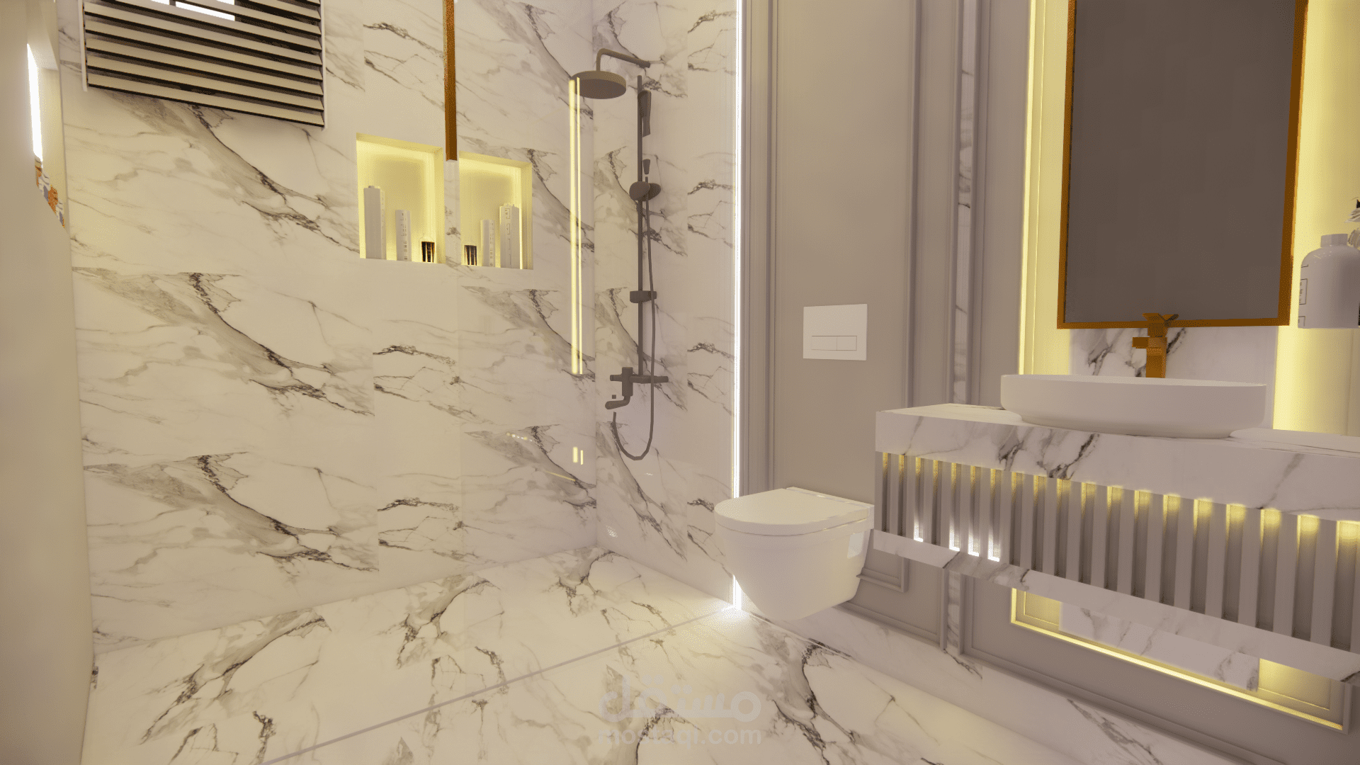 neo classic bathroom
