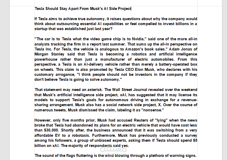 AN important article