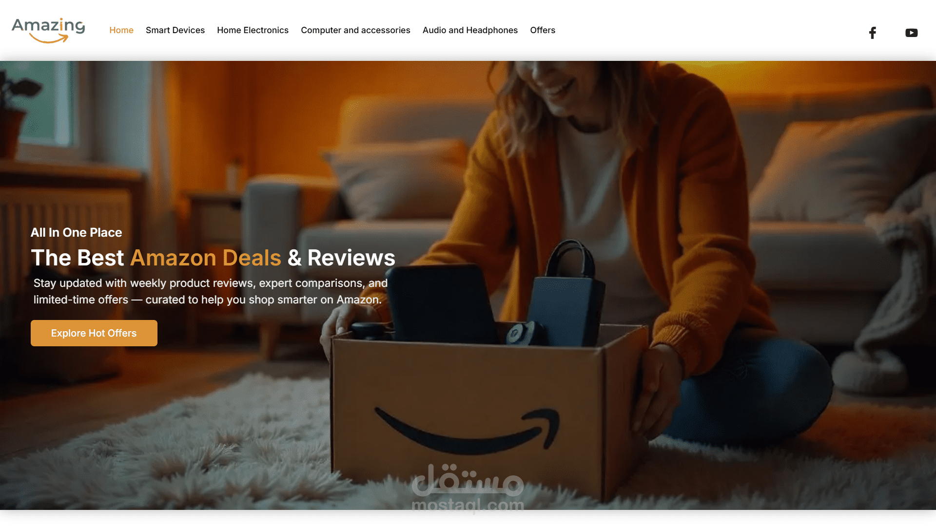 إنشاء وتصميم موقع "amazing finds" باستخدام ووردبريس