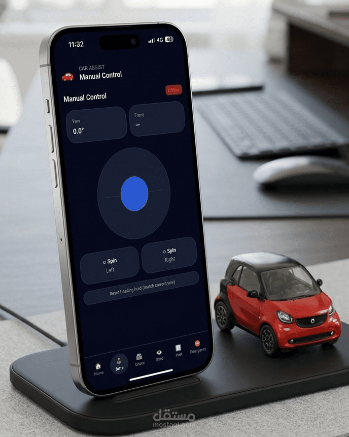Car Control App (تطبيق تحكم بالسيارة عبر IoT)