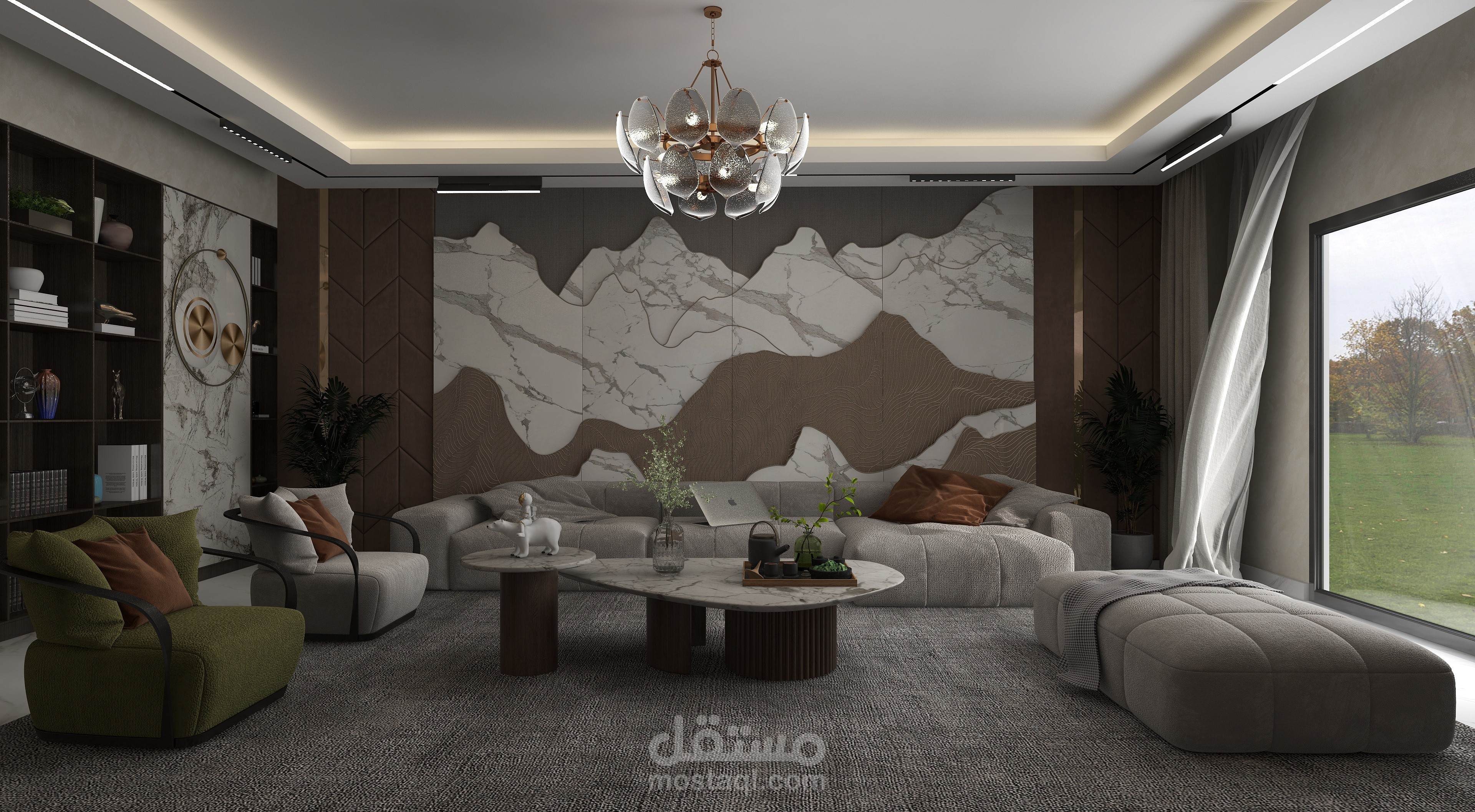 تصميم غرفة معيشة