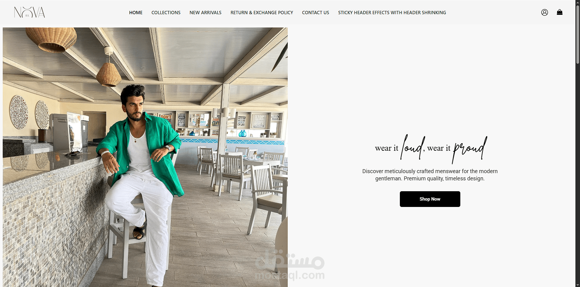 clothes ecommerce website