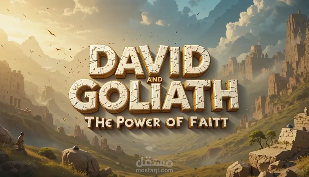 تعليق صوتي لقصة داوود وجليات للاطفال والكبار