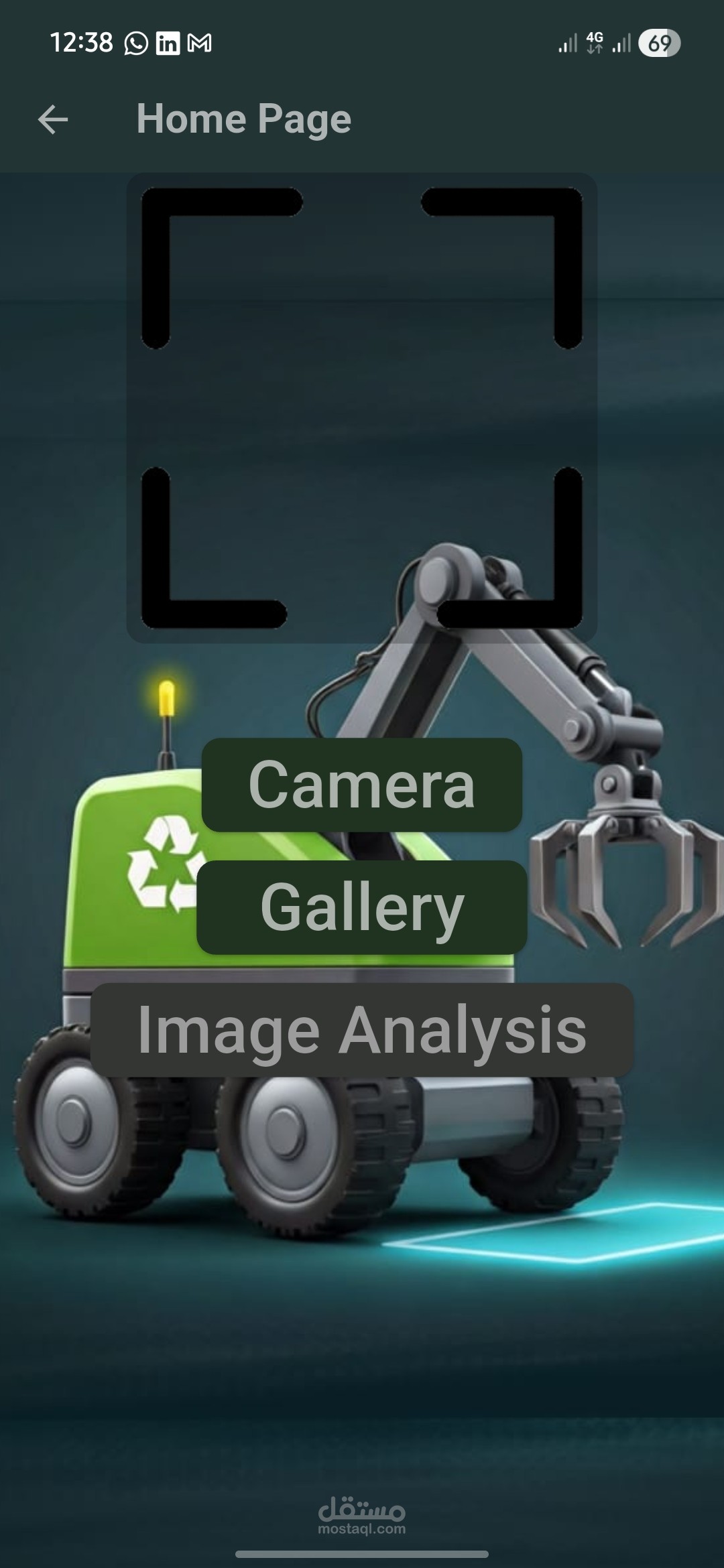 Smart Recycling Robot App with AI & Firebase