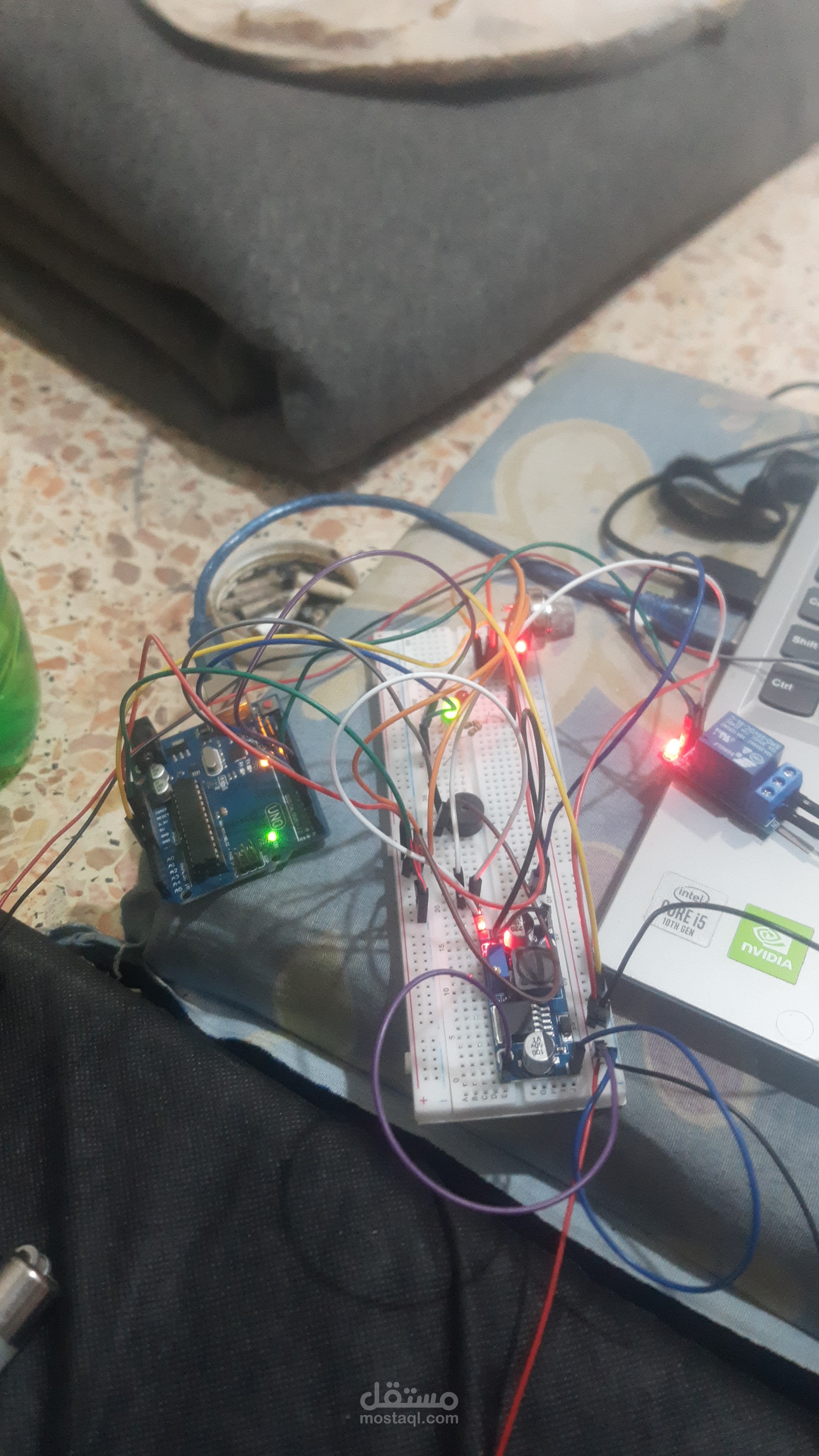 التحكم بحساس غاز ومروحة 12v بواسطة أردوينو