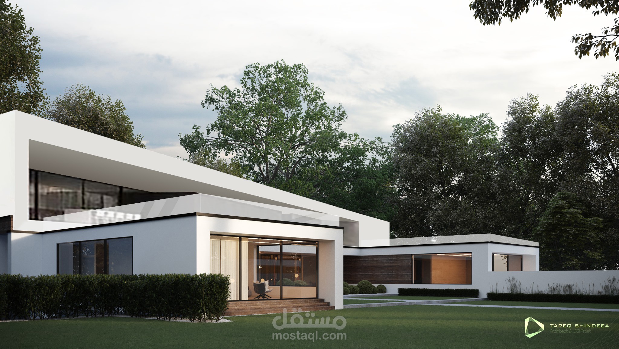 تصميم منزل ريفي بنمط عصري