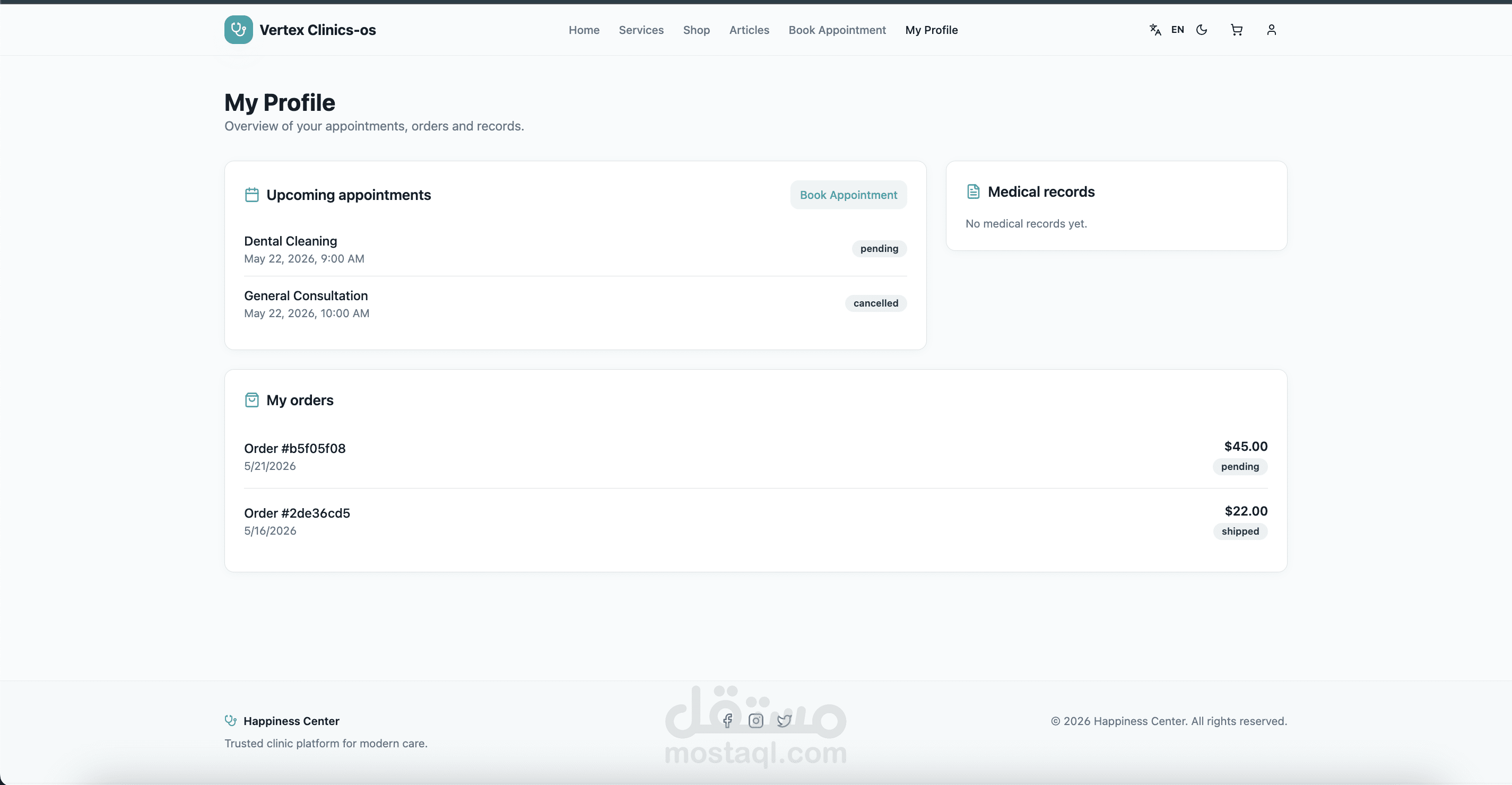 Clinic OS Management System