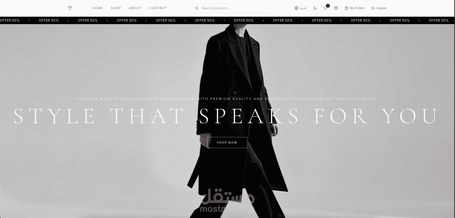 Modern Fashion E-Commerce Platform