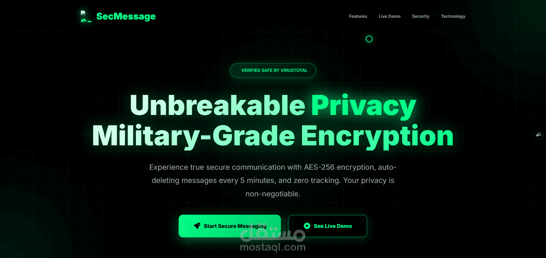 SecMessage Pro - Secure Encrypted Messaging Platform