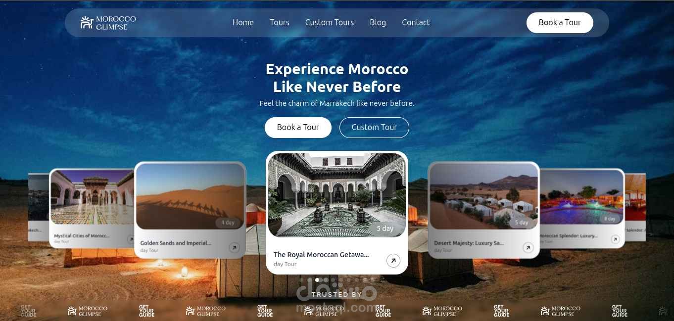 Morocco Glimpse  اكتشف جواهر المغرب المخفية بجولات فريدة لا تُنسى. والمناظر الطبيعية.